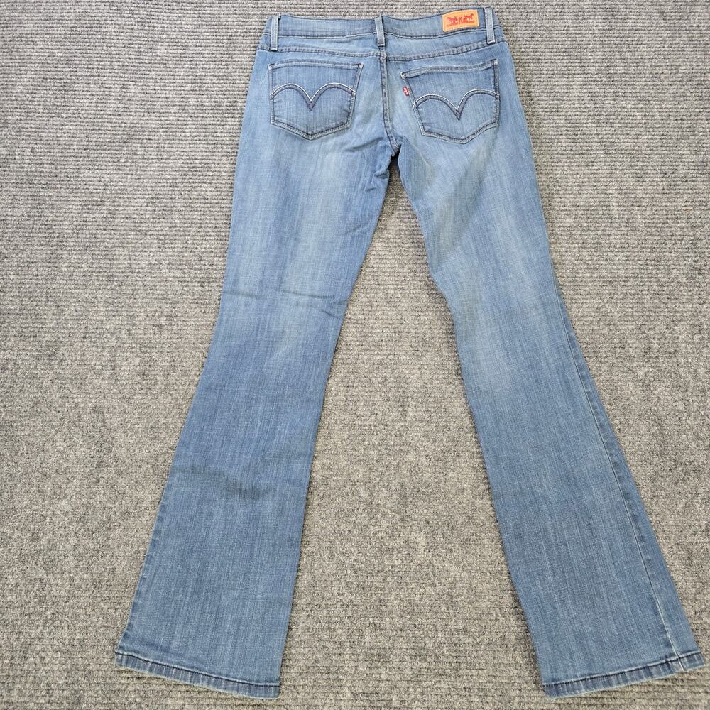 Levi's 524 Low Rise Bootcut Jeans Womens 27x32 Medium Wash Stretch - Picture 2 of 9